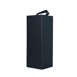 Cutie Cadou Lux- Pentru Sticla Bautura, 35x12x12 cm, Neagra