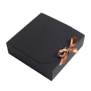 Cutie cadou din carton subtire cu fundita - 24x24x6 cm - 10 Buc