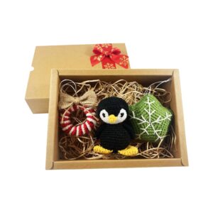 Decoratiuni Brad  Craciun- Crosetate, Handmade, Set 3