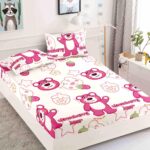 Husa Pat Dublu cu elastic cu 2 fete de perna, tesaturaTip Finet JOJHP24