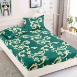Husa Pat Dublu cu elastic cu 2 fete de perna, tesaturaTip Finet JOJHP26