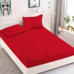 Husa Pat Dublu cu elastic cu 2 fete de perna, tesaturaTip Finet JOJHP36