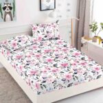 Husa Pat Dublu cu elastic cu 2 fete de perna, tesaturaTip Finet JOJHP44