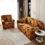 Set Husa Elastica pentru Canapea 2 Locuri + Fata de Perna