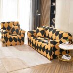 Set Husa Elastica pentru Canapea 2 Locuri + Fata de Perna
