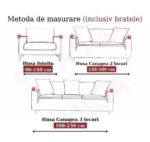 Set Husa Elastica pentru Fotoliu + Fata de Perna, Marime Universala - imagine 2