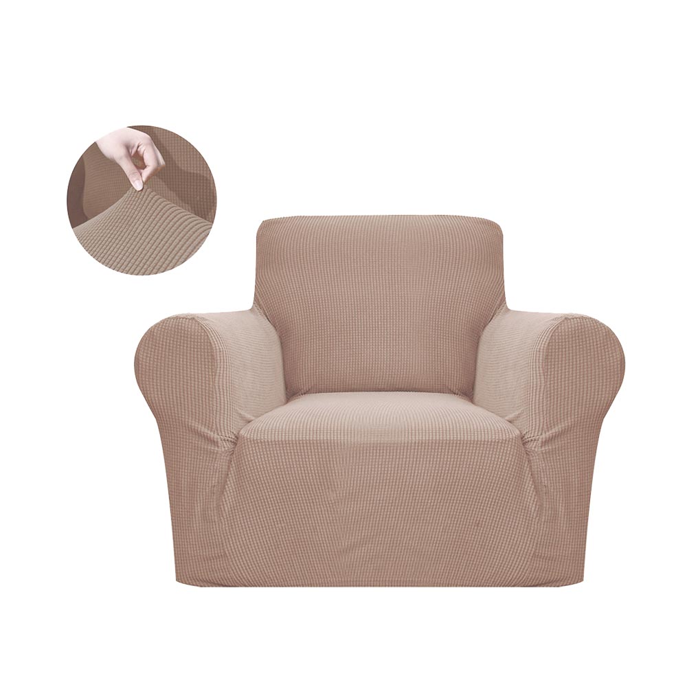 HF bej Set 2 Huse Fotolii Lycra - Bej - imagine 1