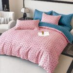 Lenjerie de Pat Dublu Țesătură tip Finet, 6 piese JOLFD140
