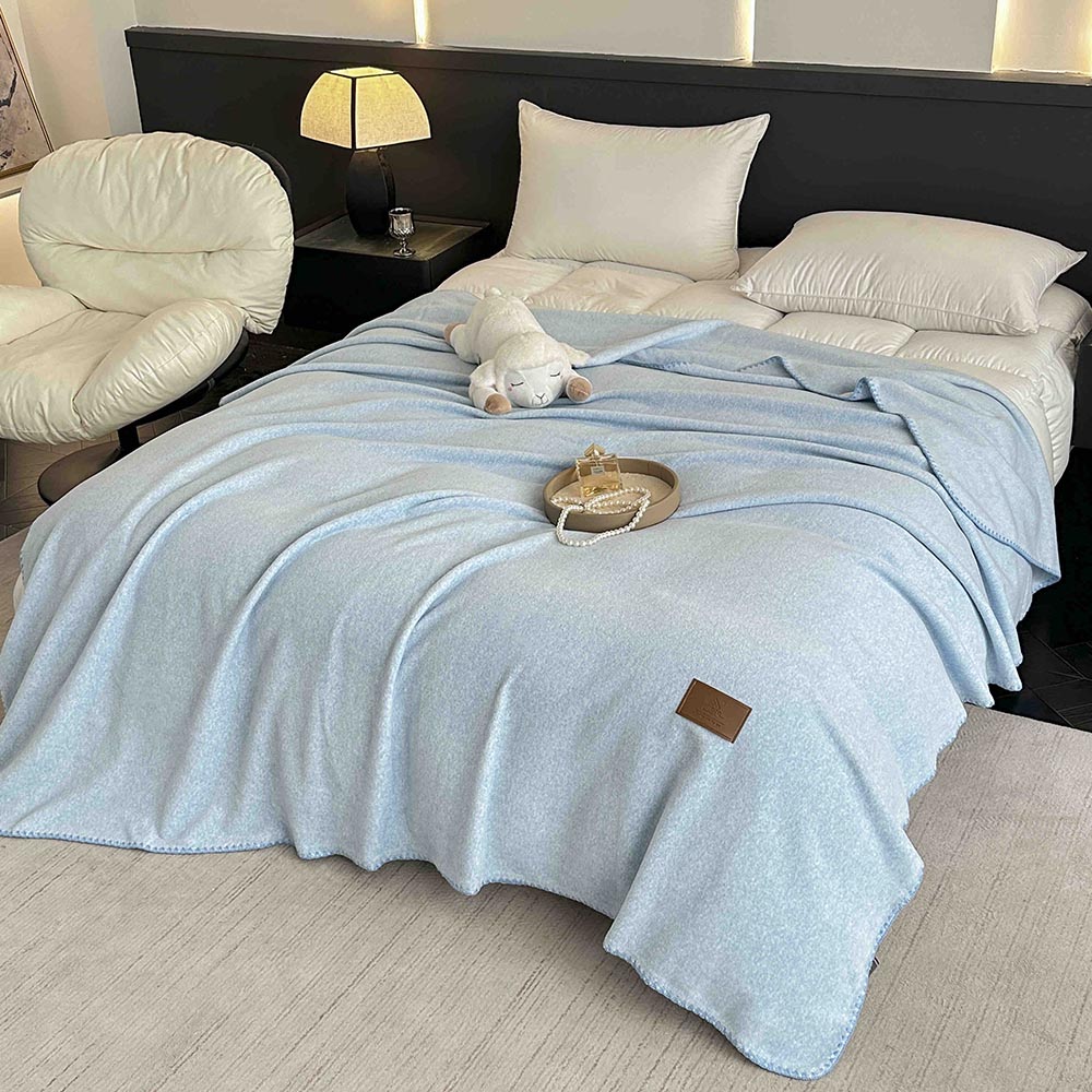 bl1 Pătură Jojo Home din Cașmir Artificial 200x230 cm, Bleu - imagine 1